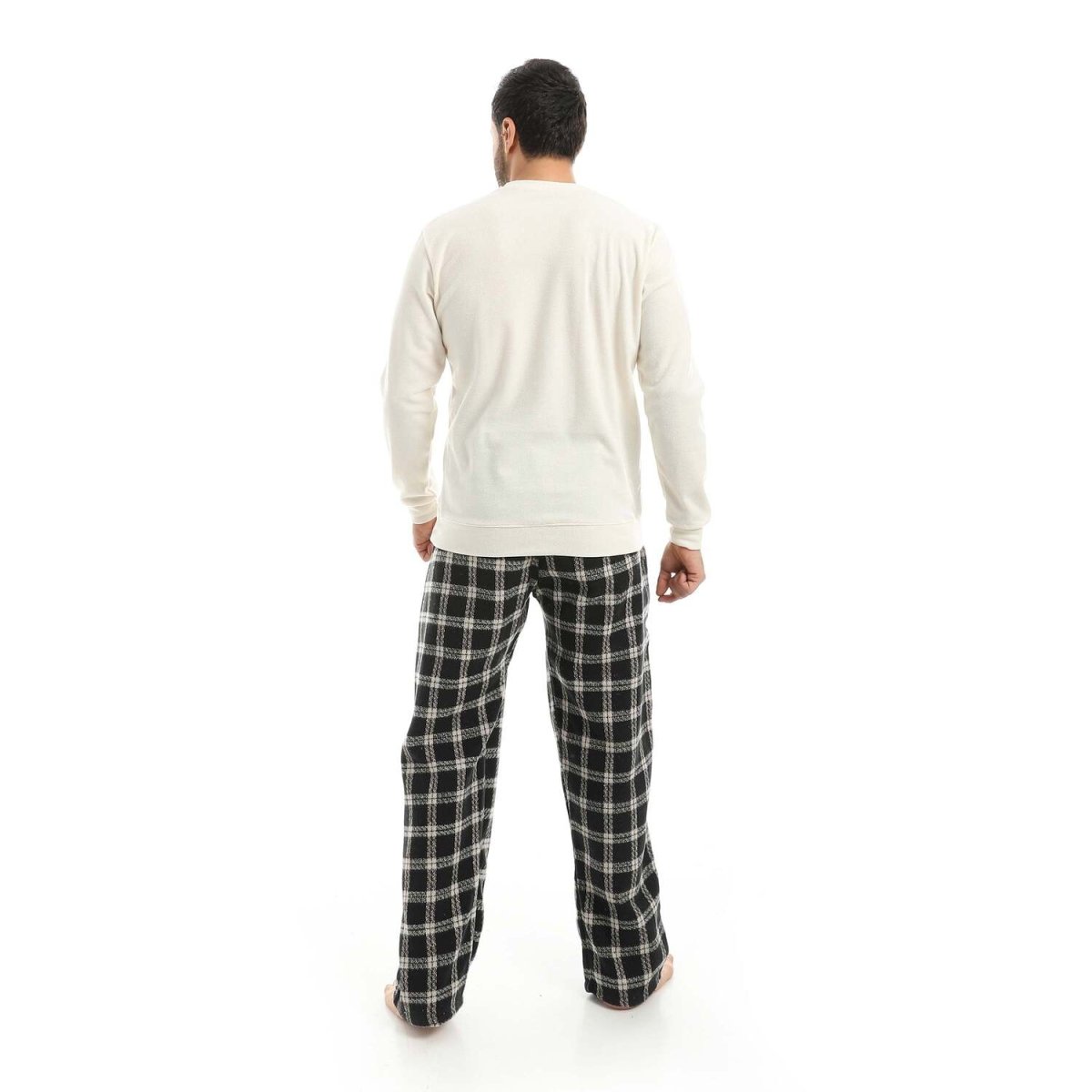 Pajamas Men's Neck Pants
