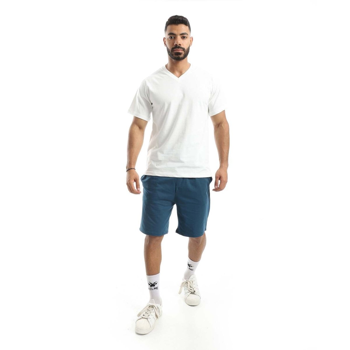 Set Pajamas Men's Modern Neck On Shape Letter V 100 Cotton