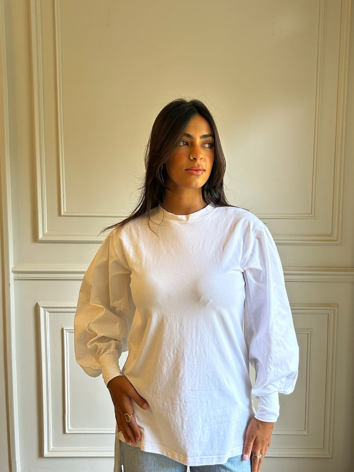 white puffy
