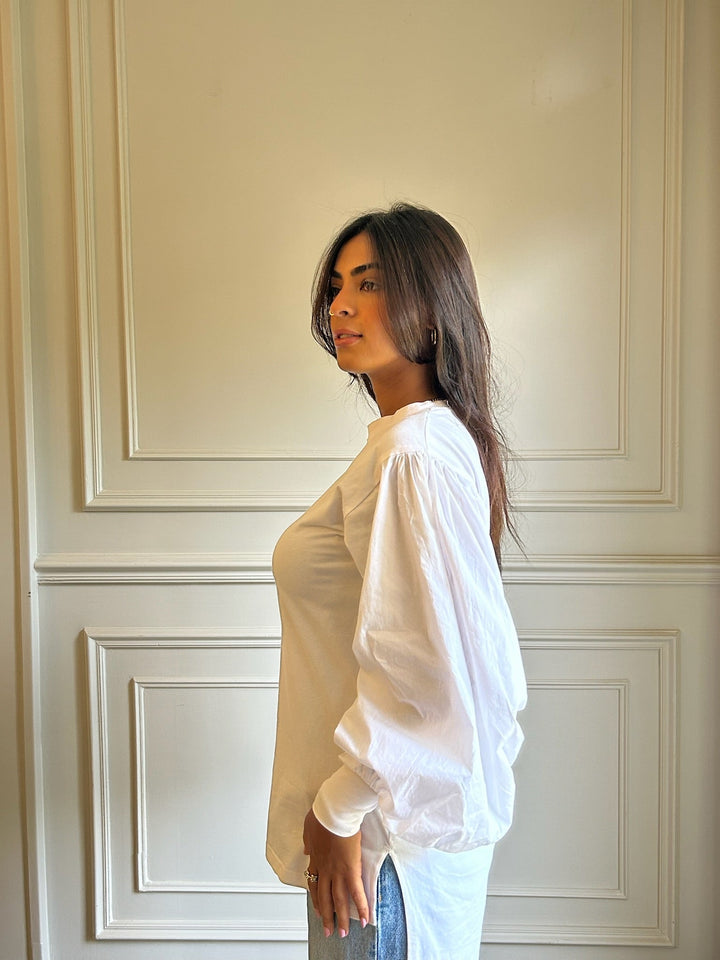 white puffy