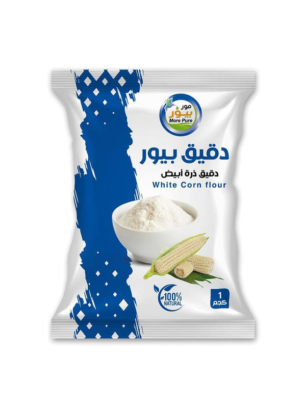 More Pure White Corn Flour 1 kg Bag - 10 kg Pack 