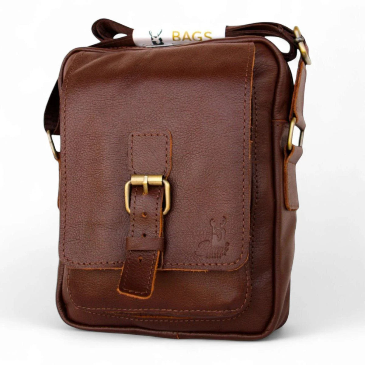 Bag Cross From Leather Natural For Men