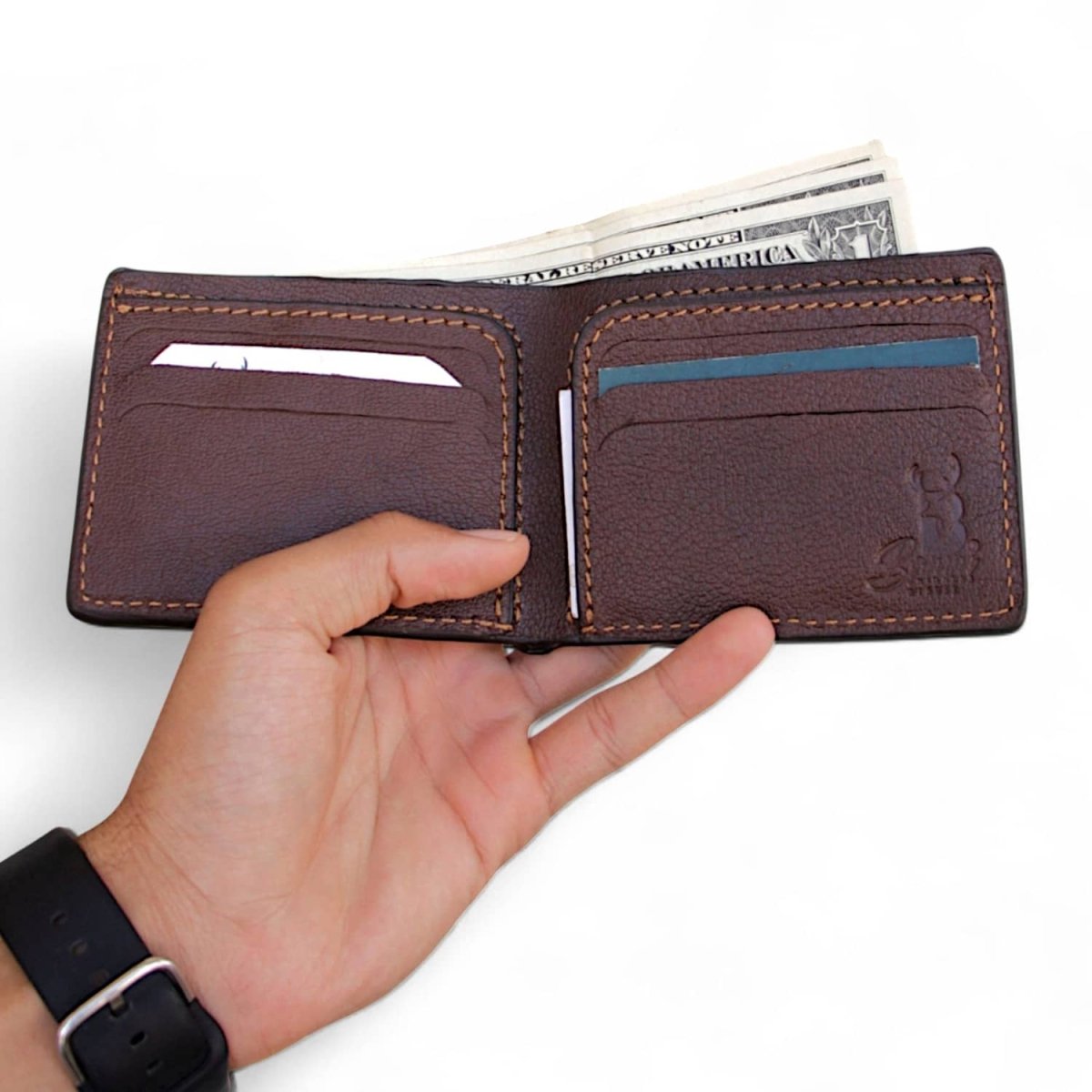 Wallet From Leather Natural