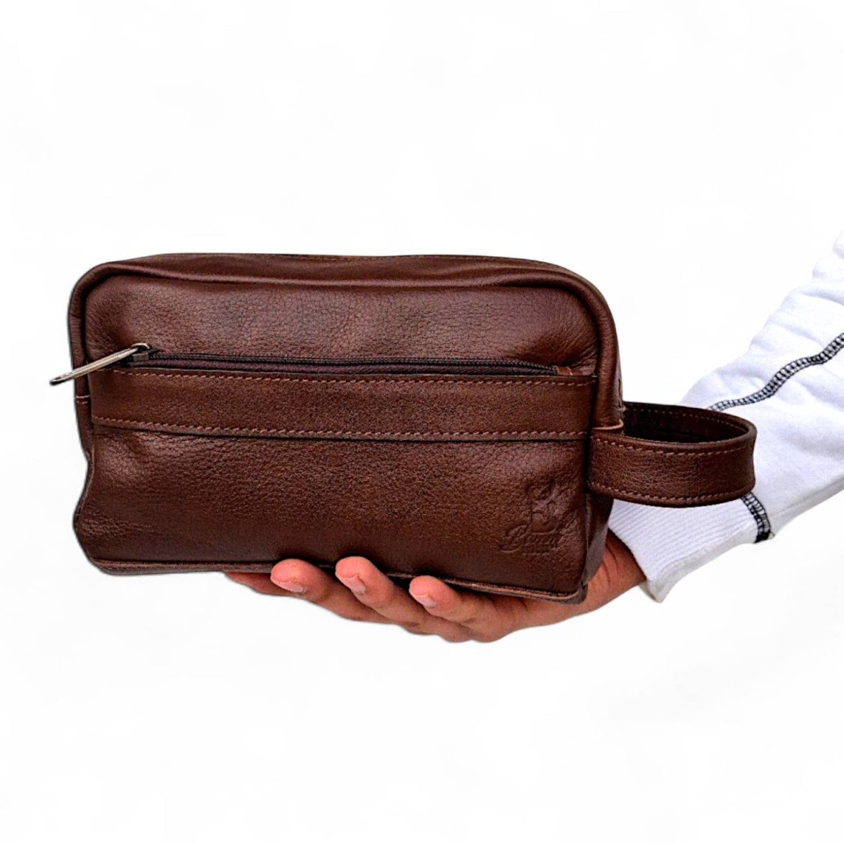 Bag Hand Men's From Leather Natural