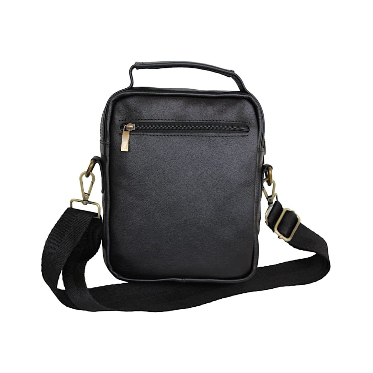 Bag Crossbody Men's Leather Natural Practical