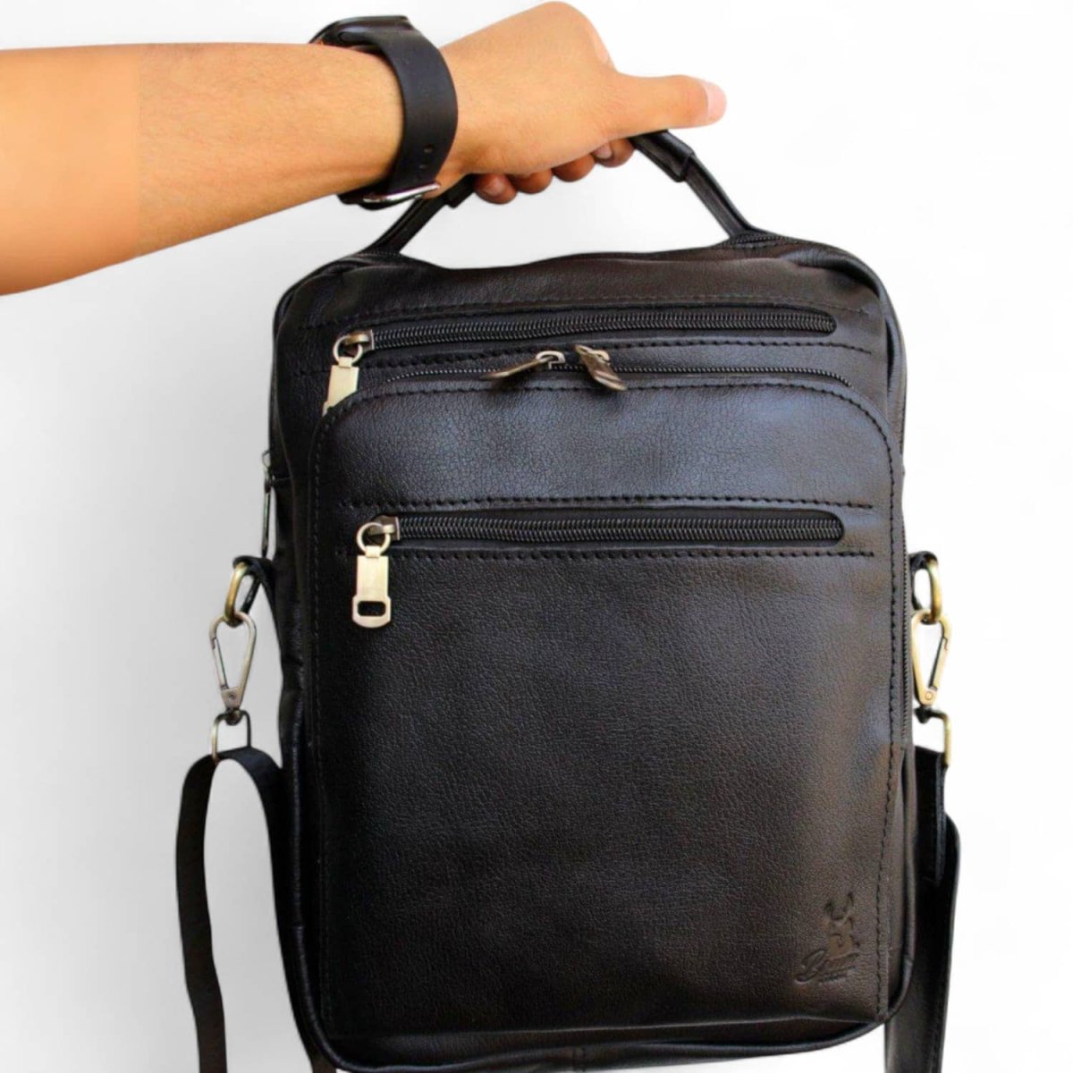 Bag Leather Natural For Men Cross Body
