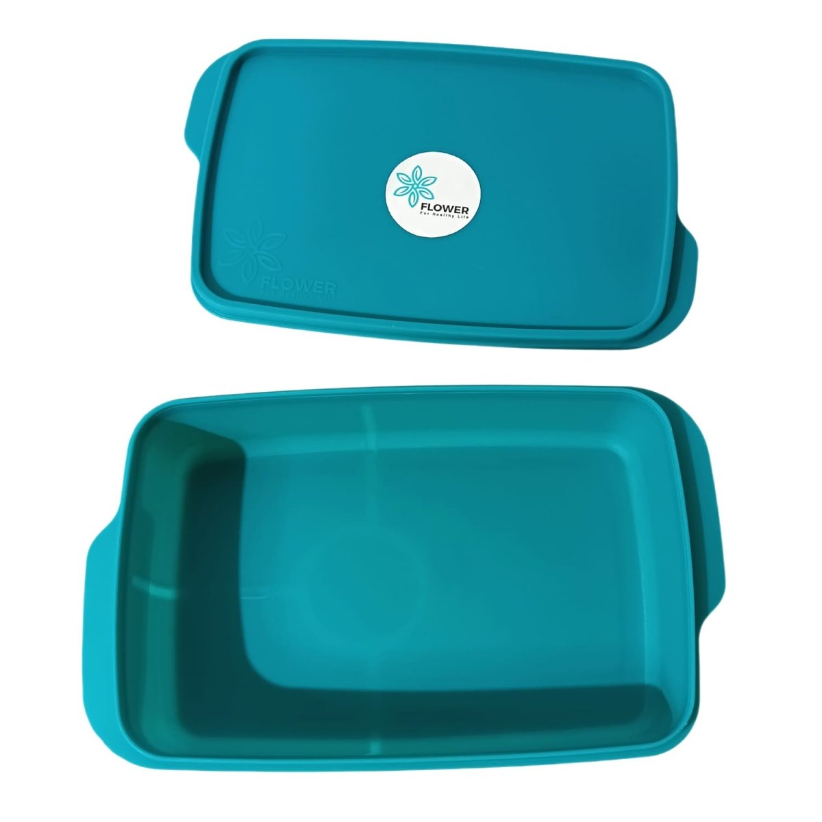 Flower Lunchbox, 1 liter capacity, without internal dividers