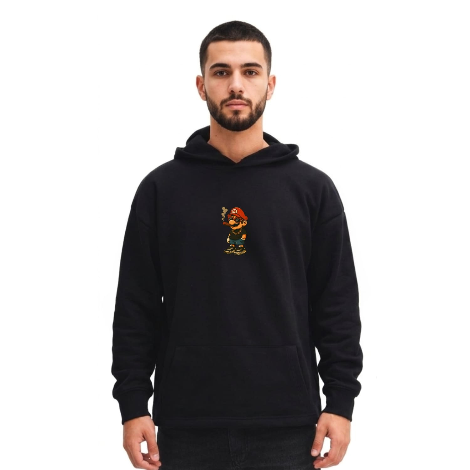 Sweatshirt Shirt Mario From Cotton Egyptian Printed Modern