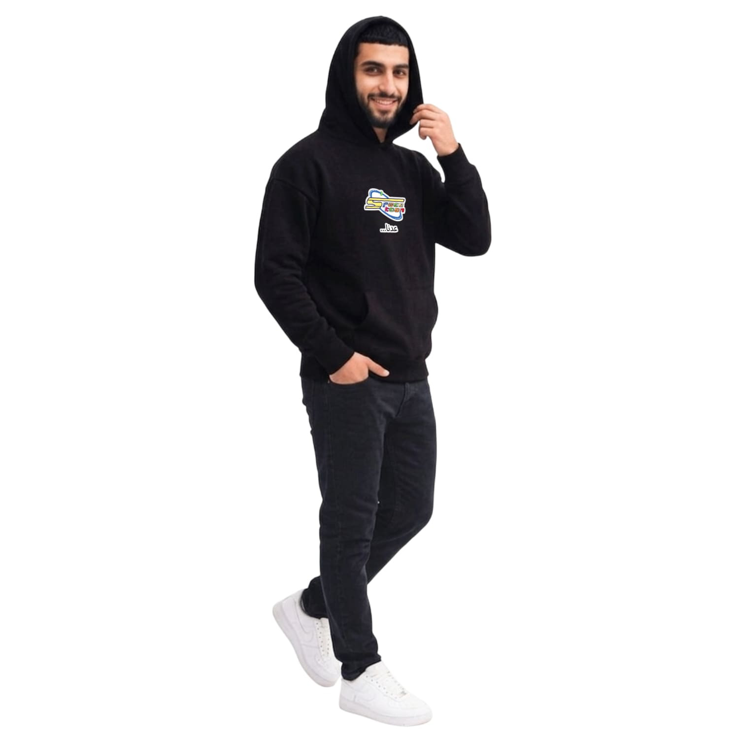 سويت شيرت سبيستون من القطن المصري بطباعة عصرية