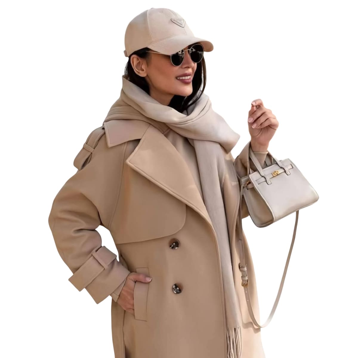 Coat Tweed Women's Colors Multi For Look Winter Luxury