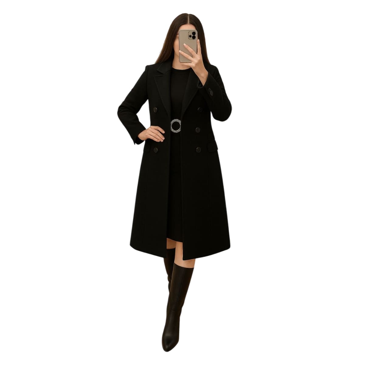Coat Tweed Women's Elegant Colors Multi Luxury Special