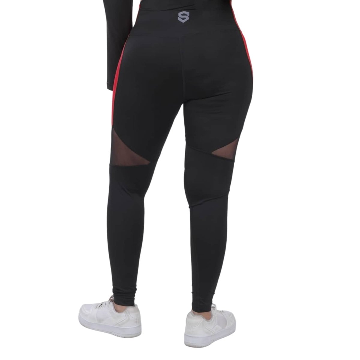 Legging Sport Women's Black In Red