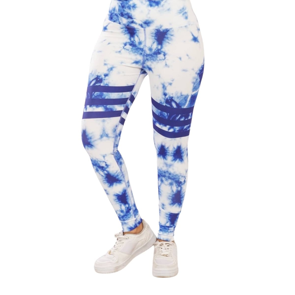 Legging Sport Women's Blue In White