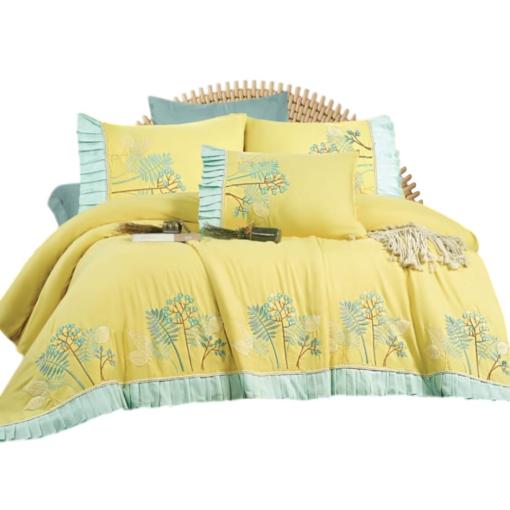 Set Sheet Bed 4 Pieces Yellow