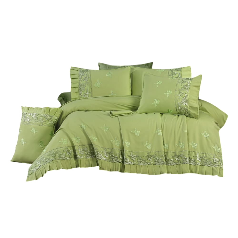 Set Sheet Bed 4 Pieces Green
