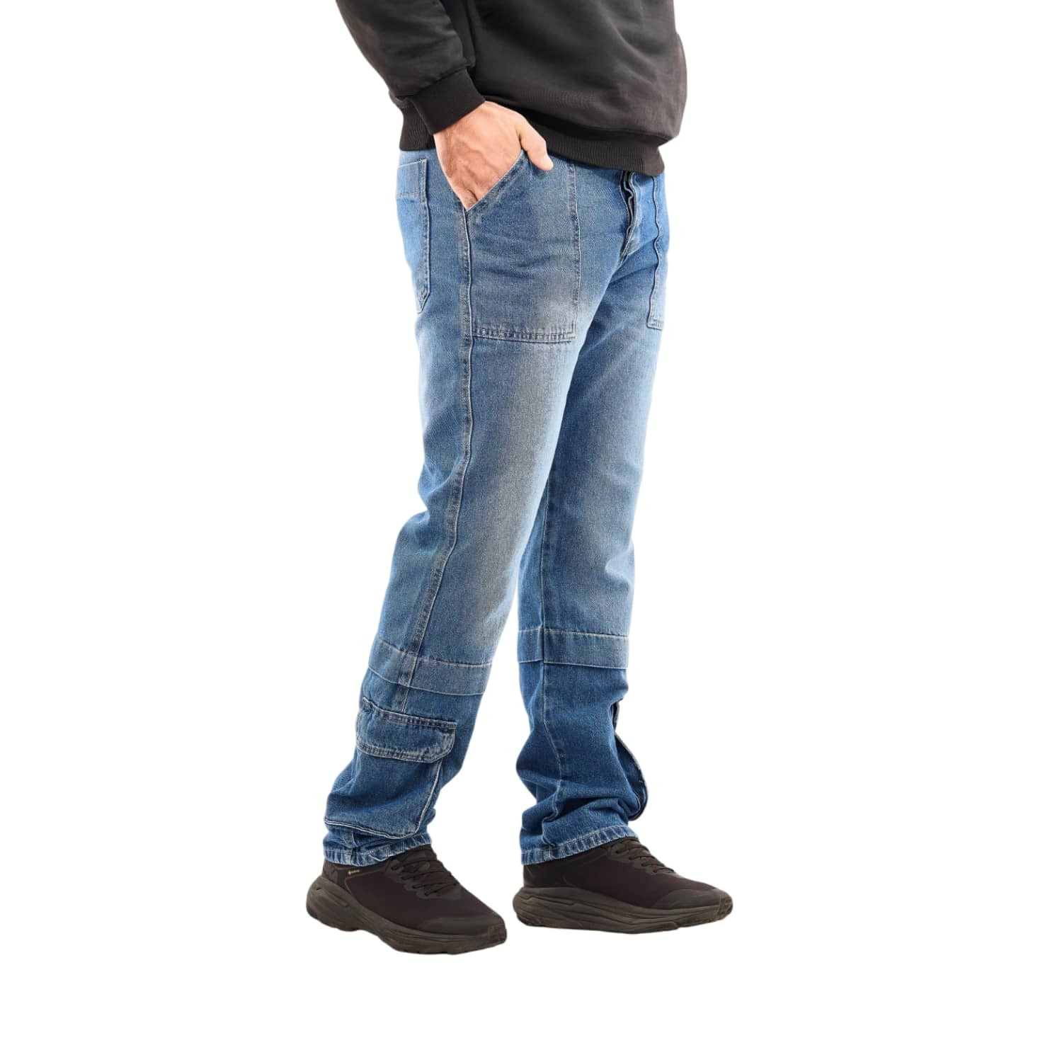 Pants Jeans Casual Men's Multi Pockets