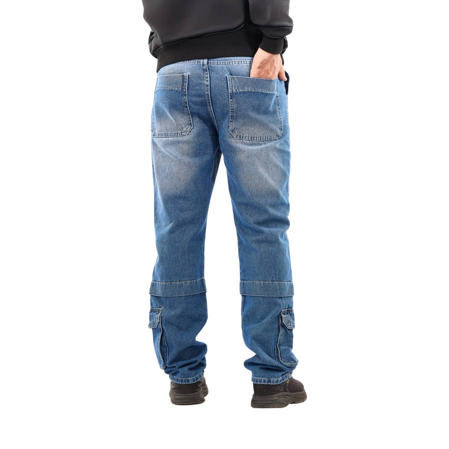 Pants Jeans Casual Men's Multi Pockets