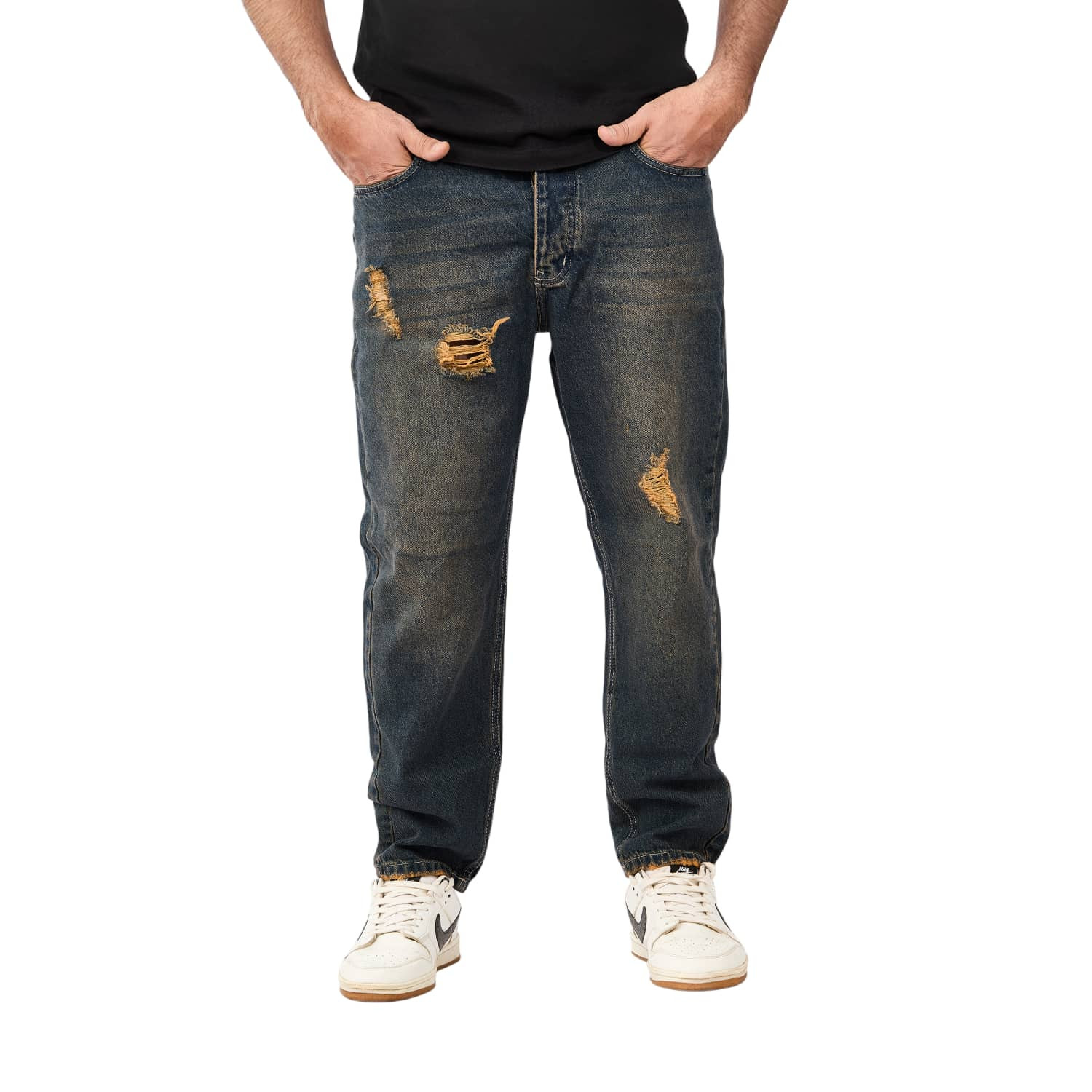Pants Denim Men's Casual Modern