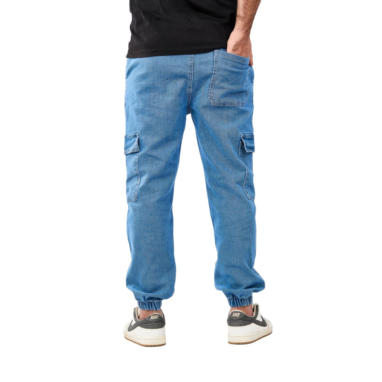 Pants Jeans Cargo Jogger With Laces Waist Flexible