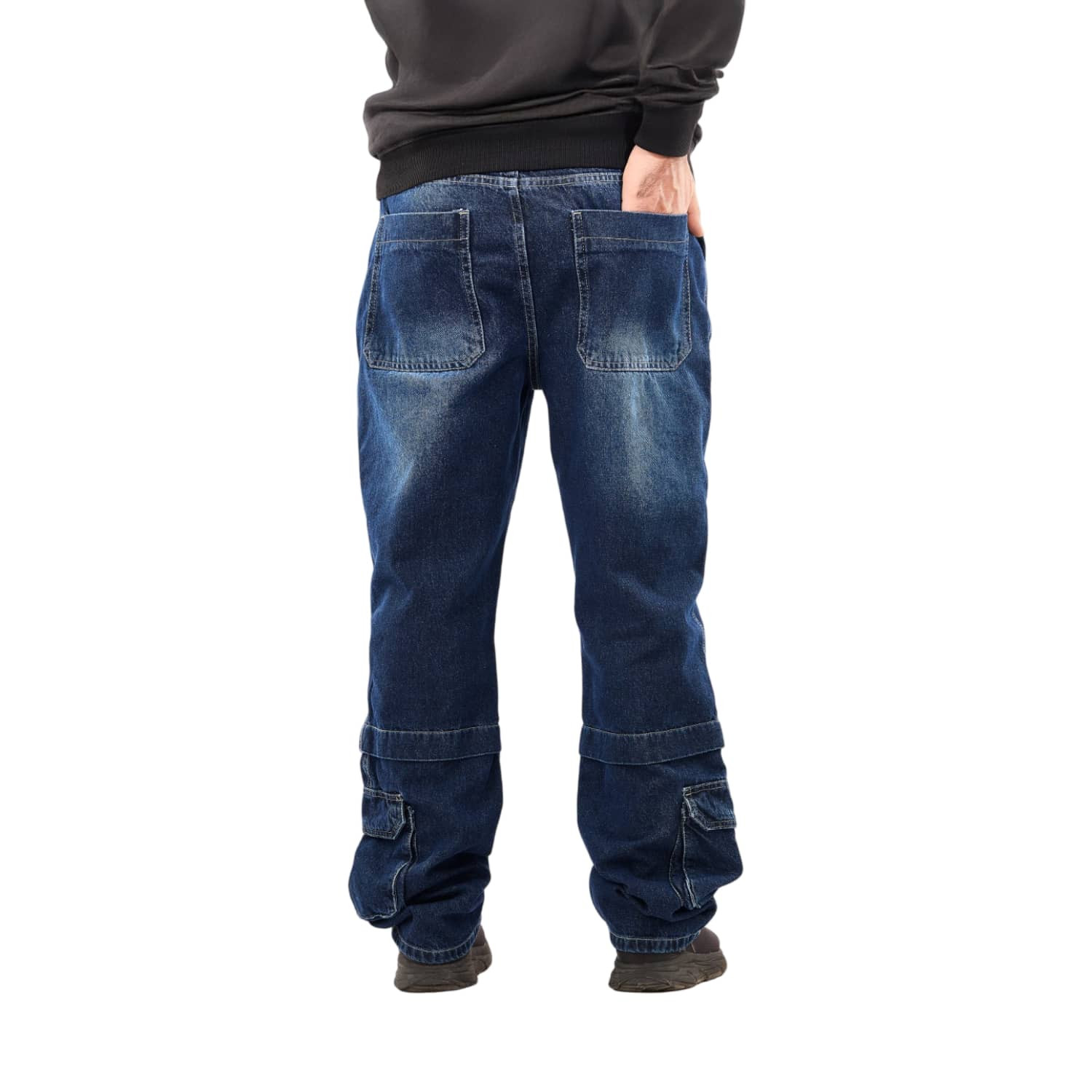 Pants Jeans Casual Men's Multi Pockets