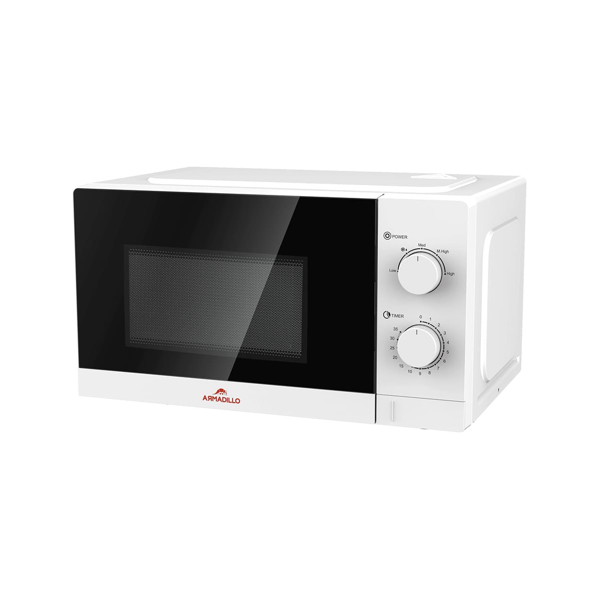 Armadillo Microwave Handmade Capacity 20 L 700 - 1100 Watt White