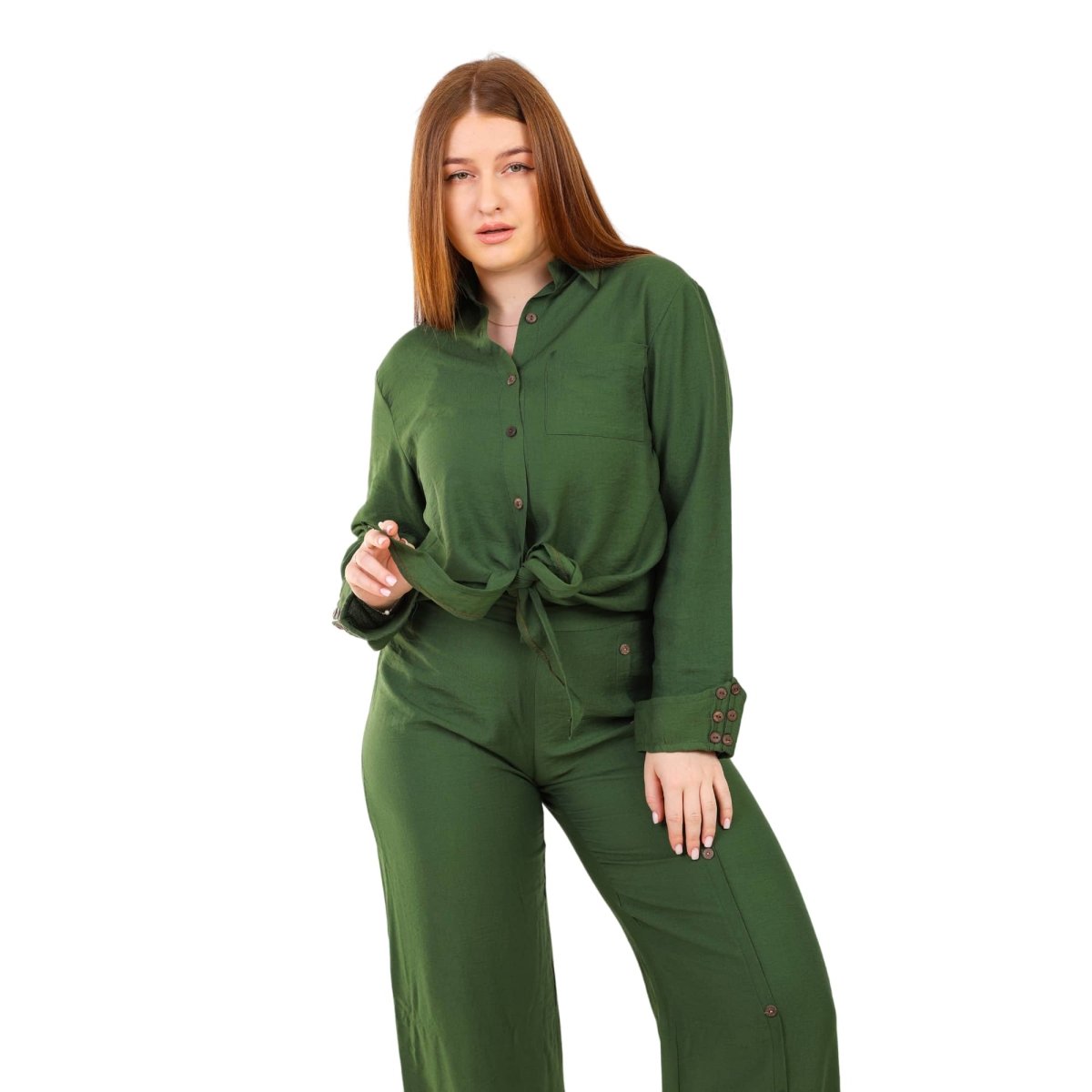 Suit Women's Casual Linen With Laces