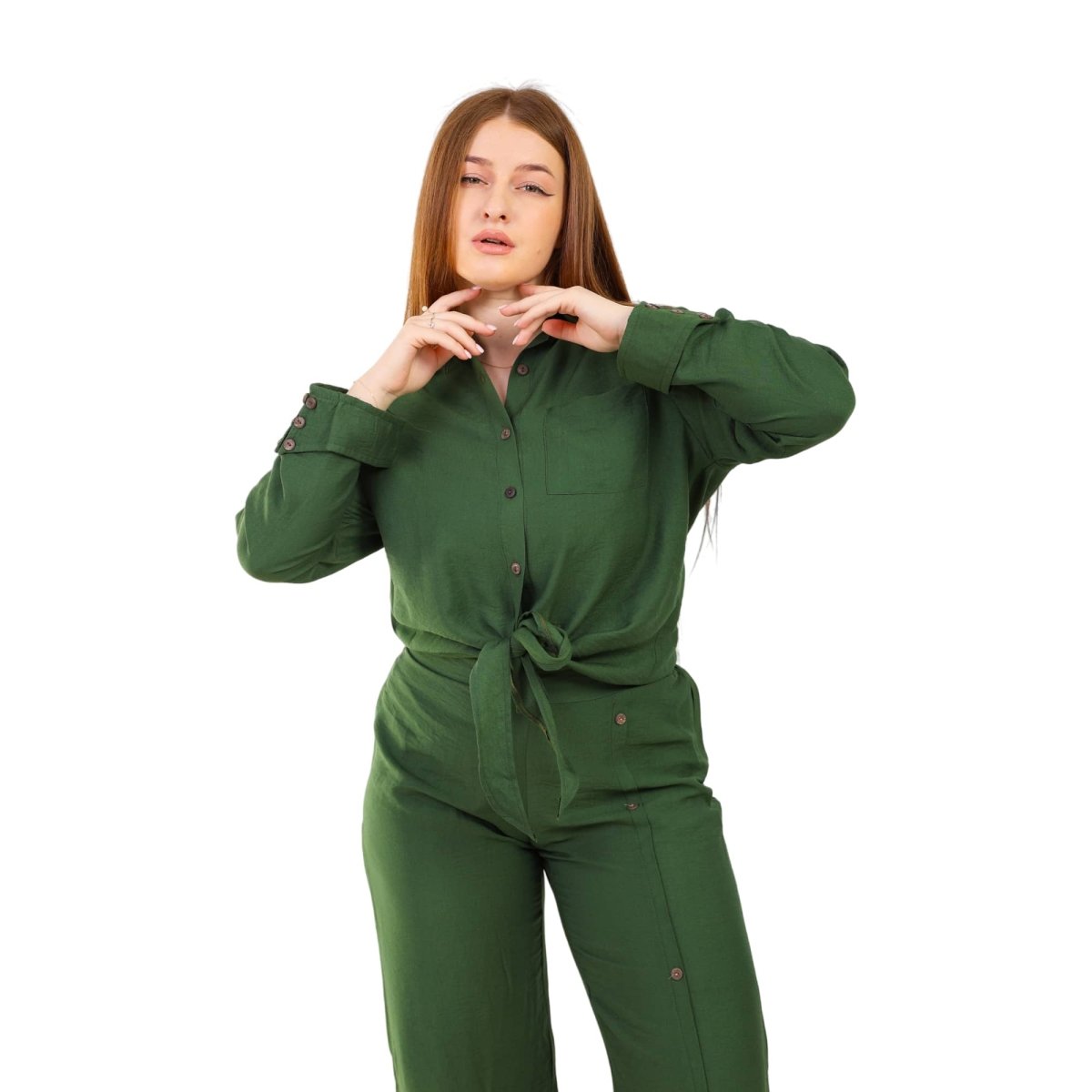 Suit Women's Casual Linen With Laces