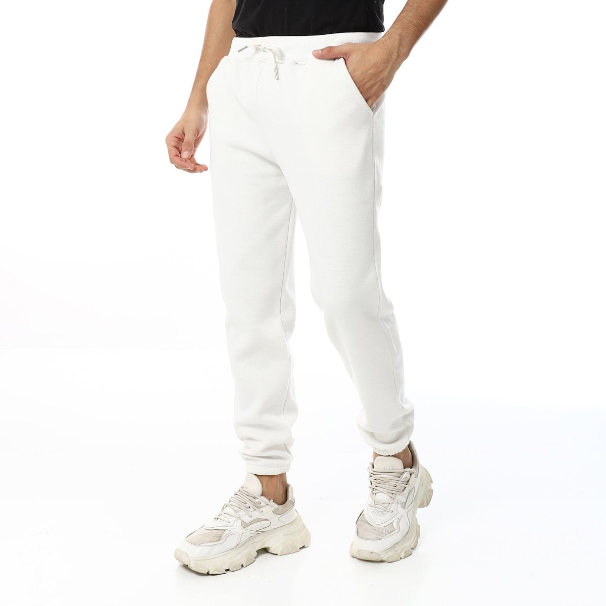 Pants Sport Comfortable Plain Waist Elastic