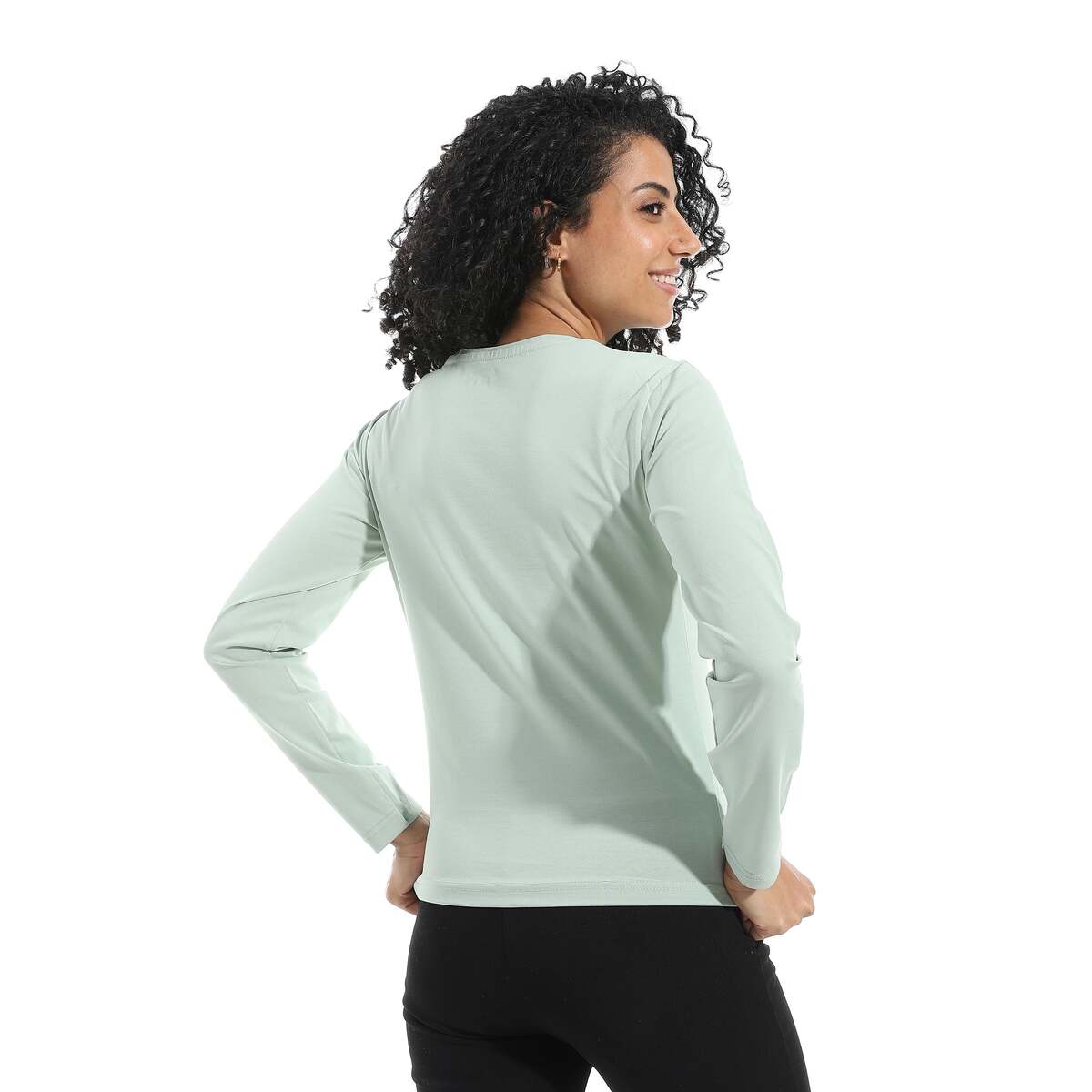 Blouse Women's Lycra With Sleeves Long Neck Wide