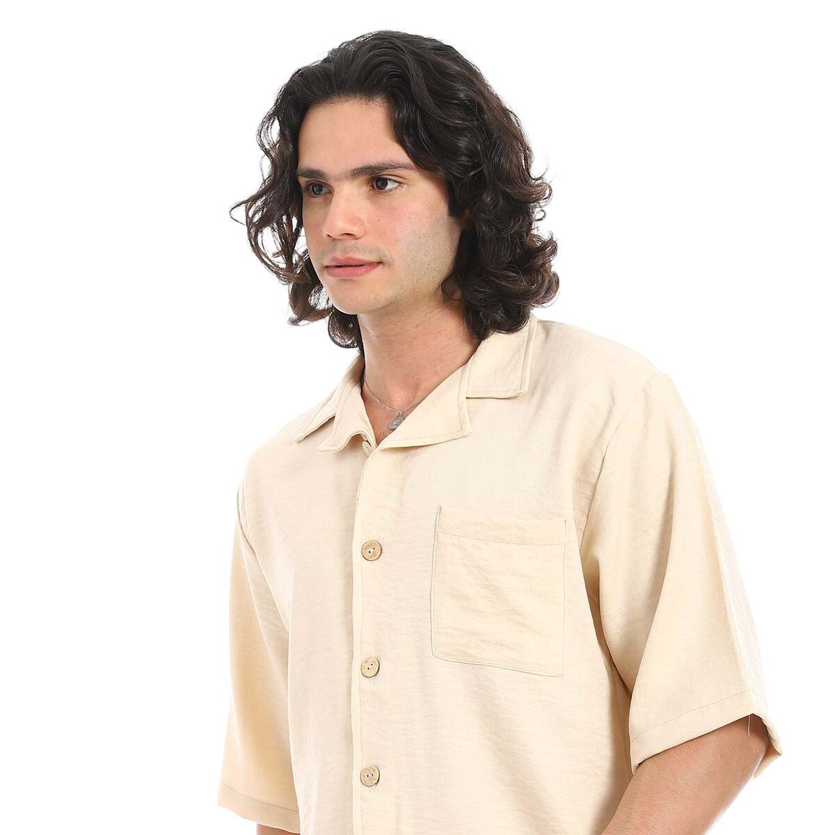 Set Shirt Pants From Linen Collar Folded