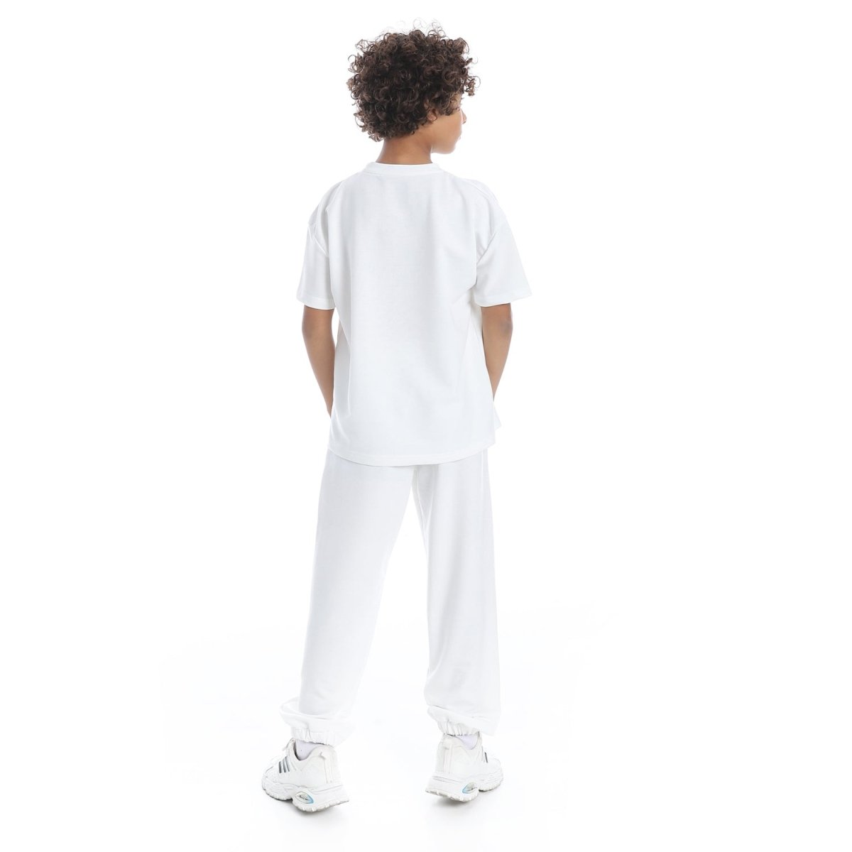 Set Pajamas Kids Summer Comfortable Printed From Front Unisex