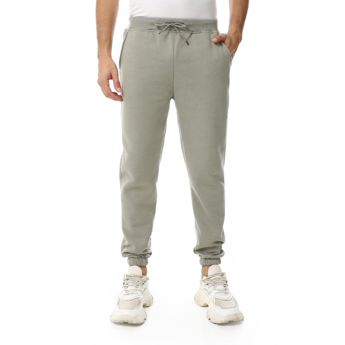Pants Sport Comfortable Plain Waist Elastic