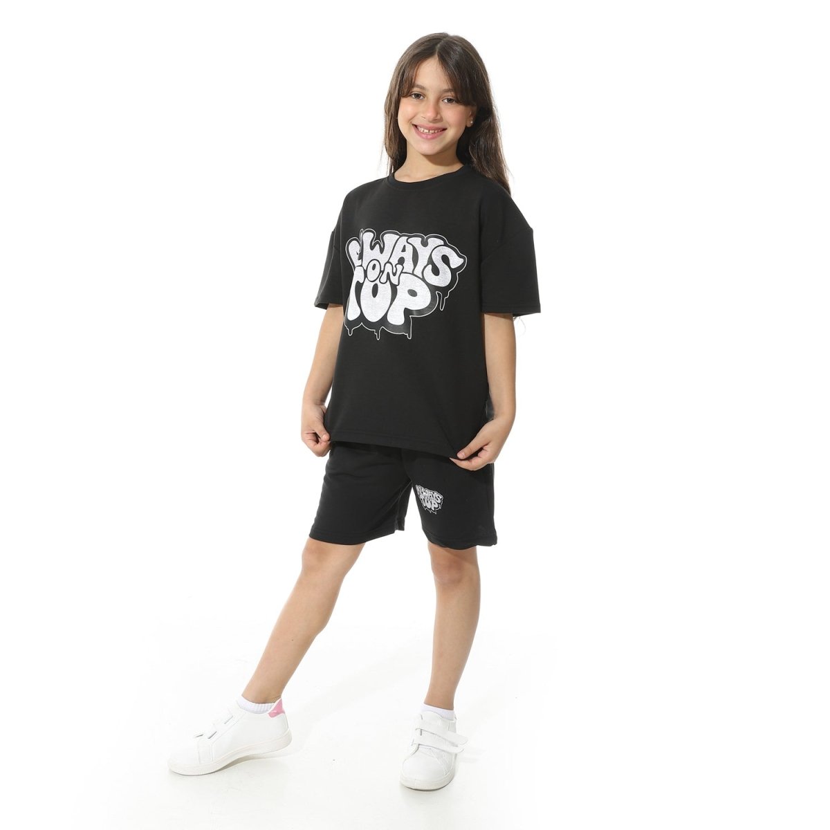 Set Pajamas Kids Summer Print Attractive From Front Unisex