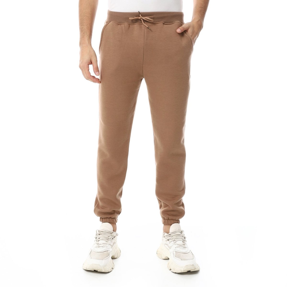 Pants Sport Comfortable Plain Waist Elastic
