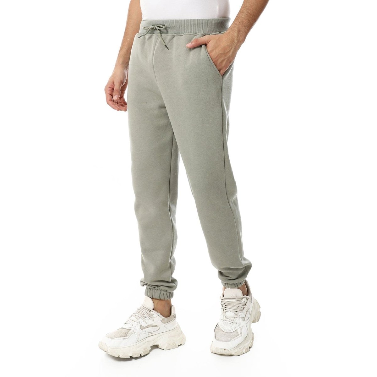 Pants Sport Comfortable Plain Waist Elastic