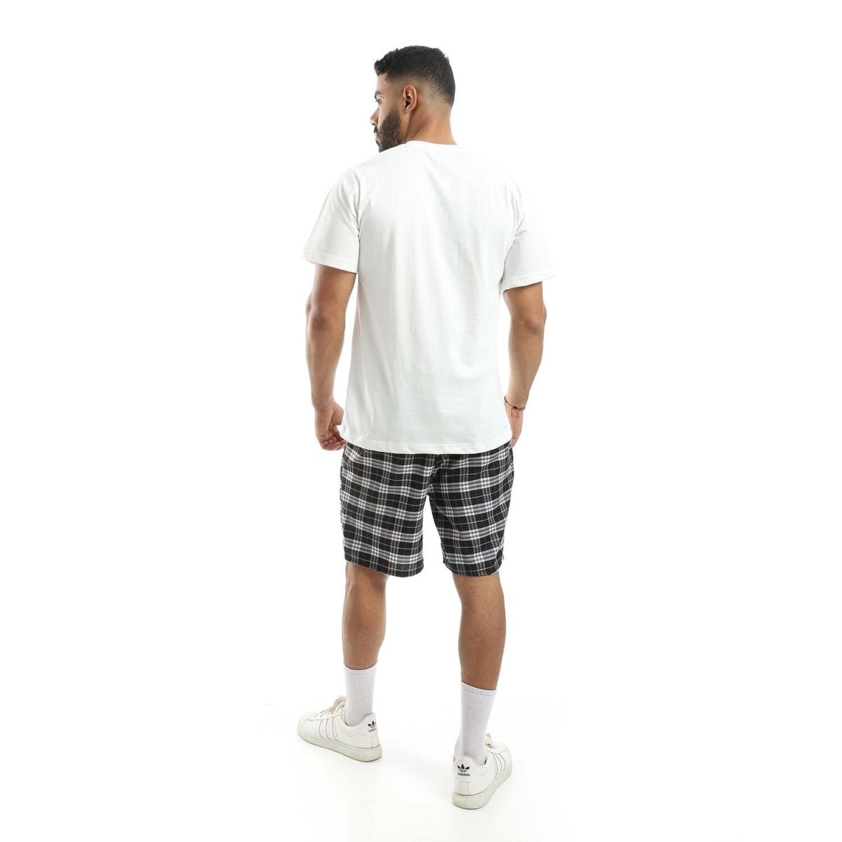 Set Pajamas Cotton 100 Men's Special Collar On Shape Letter V