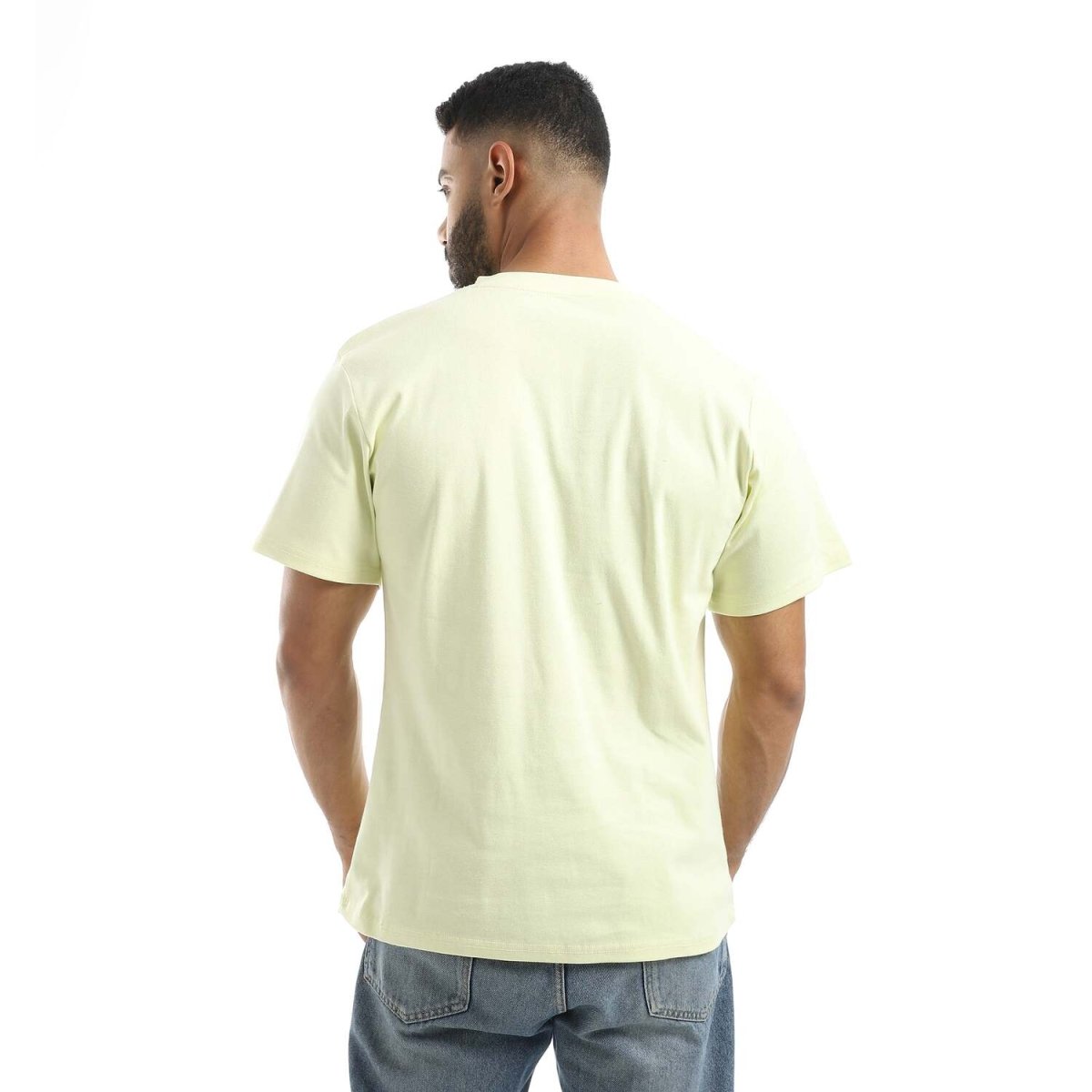T-Shirt Men's Plain With Sleeves On V