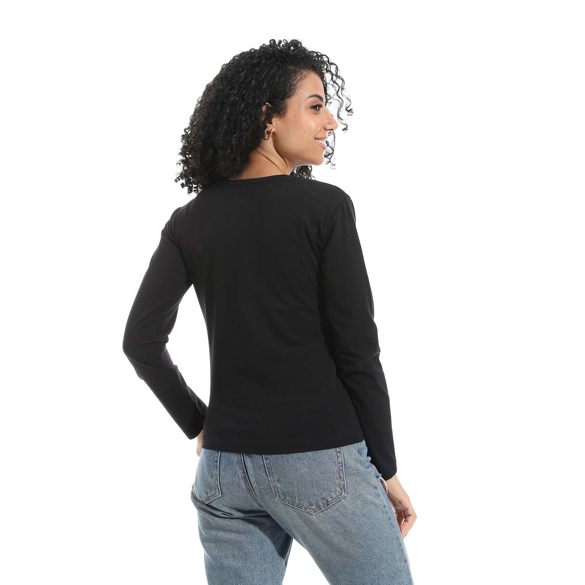 Blouse Women's Lycra With Sleeves Long Neck Wide