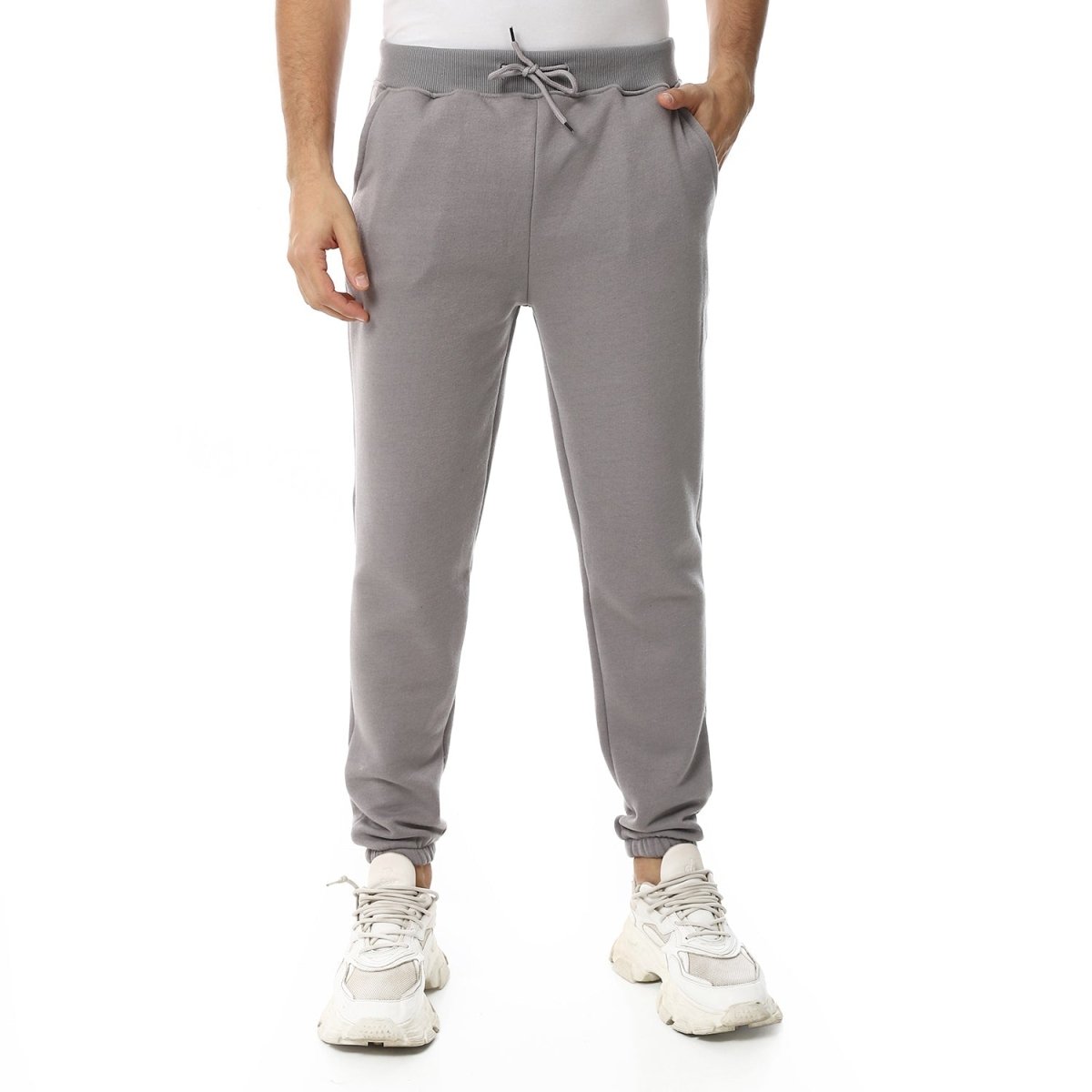Pants Sport Comfortable Plain Waist Elastic