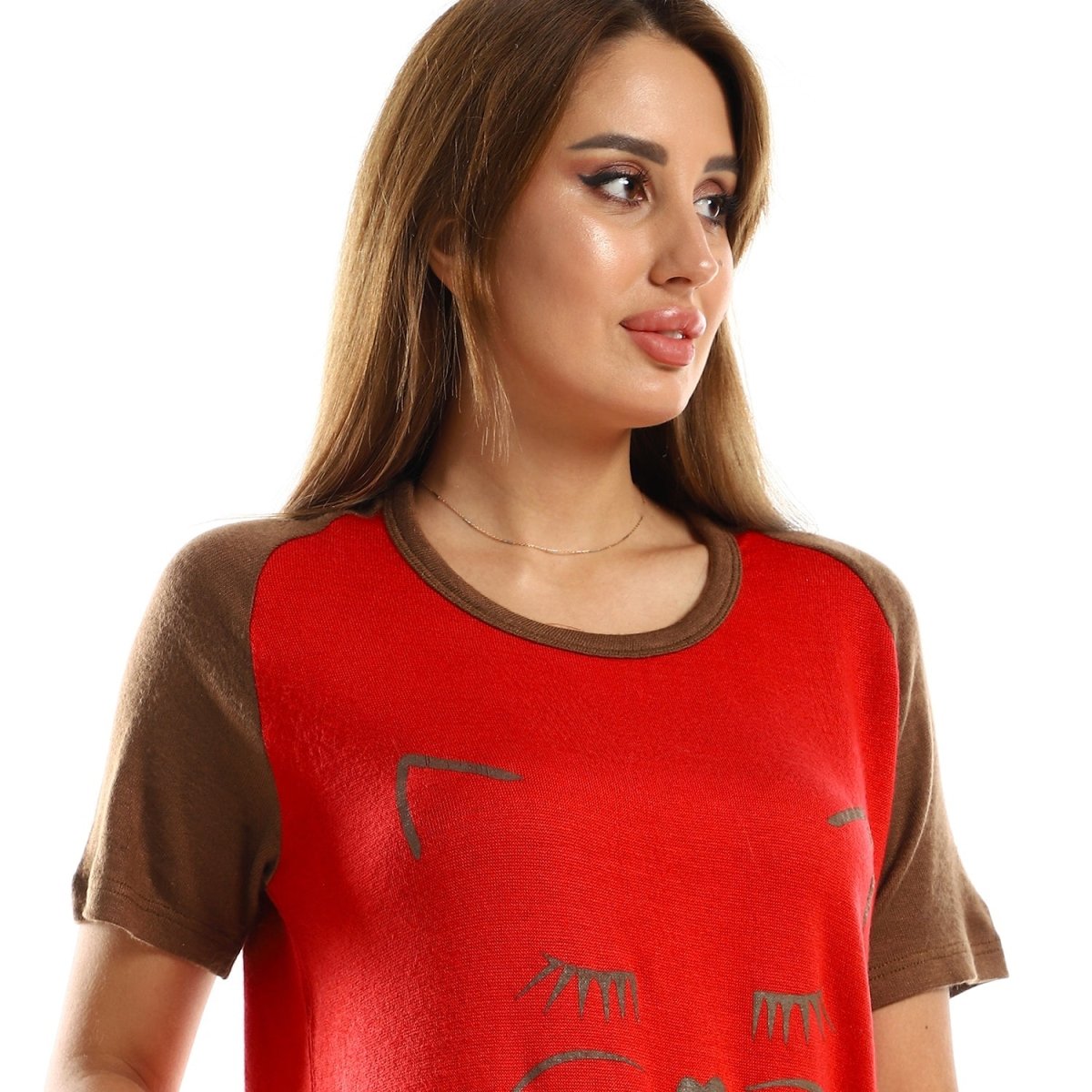 Kady Shirt Sleep Women's Printed Cat