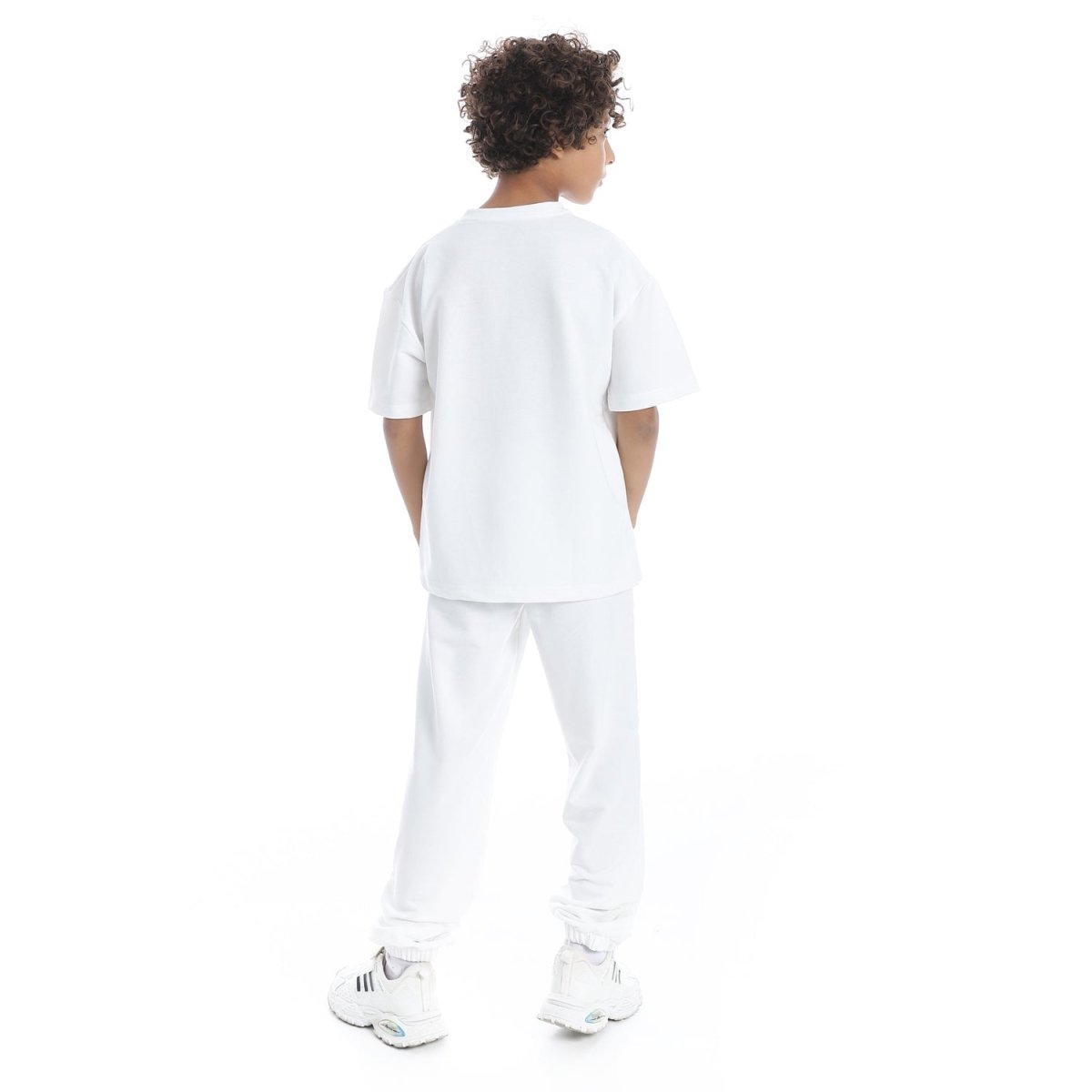 Set Pajamas Kids Summer Luxury Printed From Front Unisex