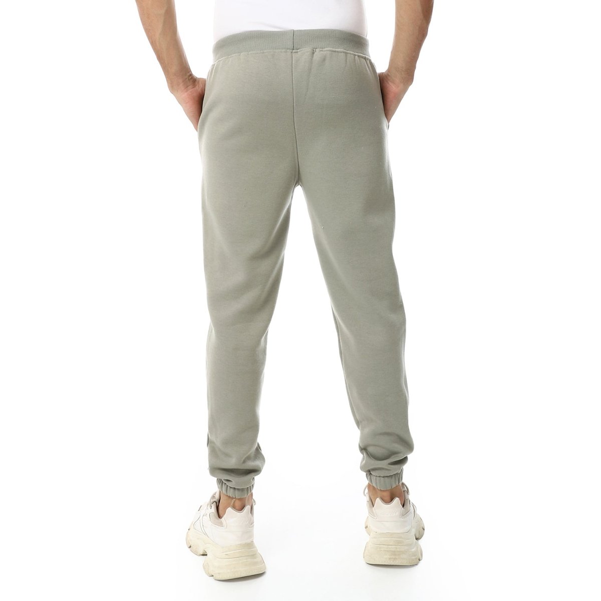 Pants Sport Comfortable Plain Waist Elastic