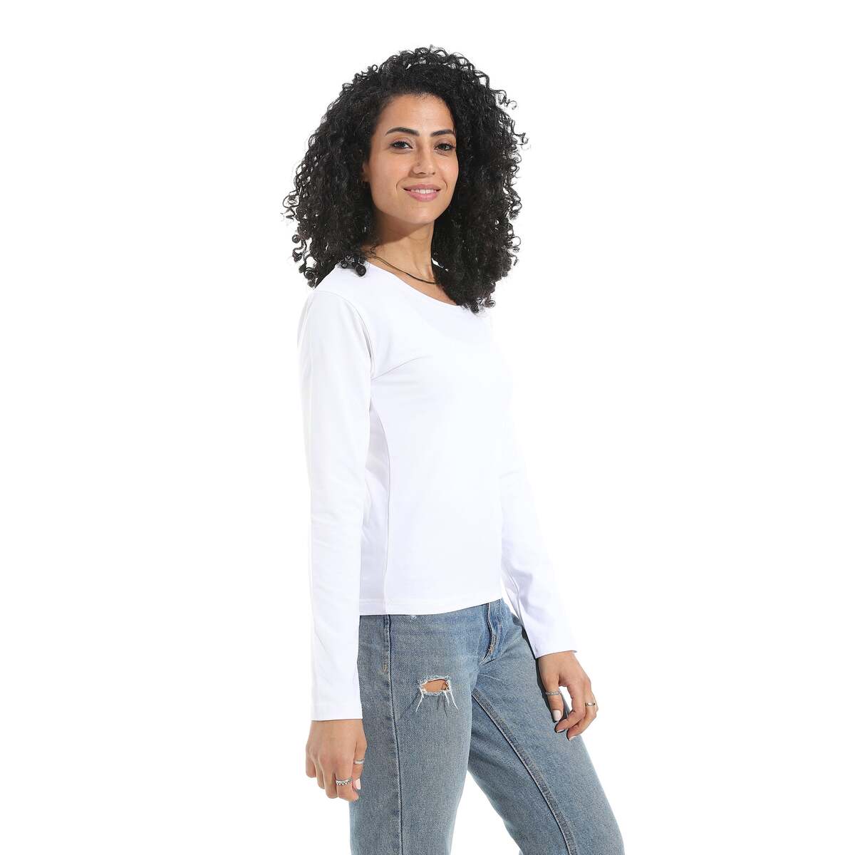 Blouse Women's Lycra With Sleeves Long Neck Wide
