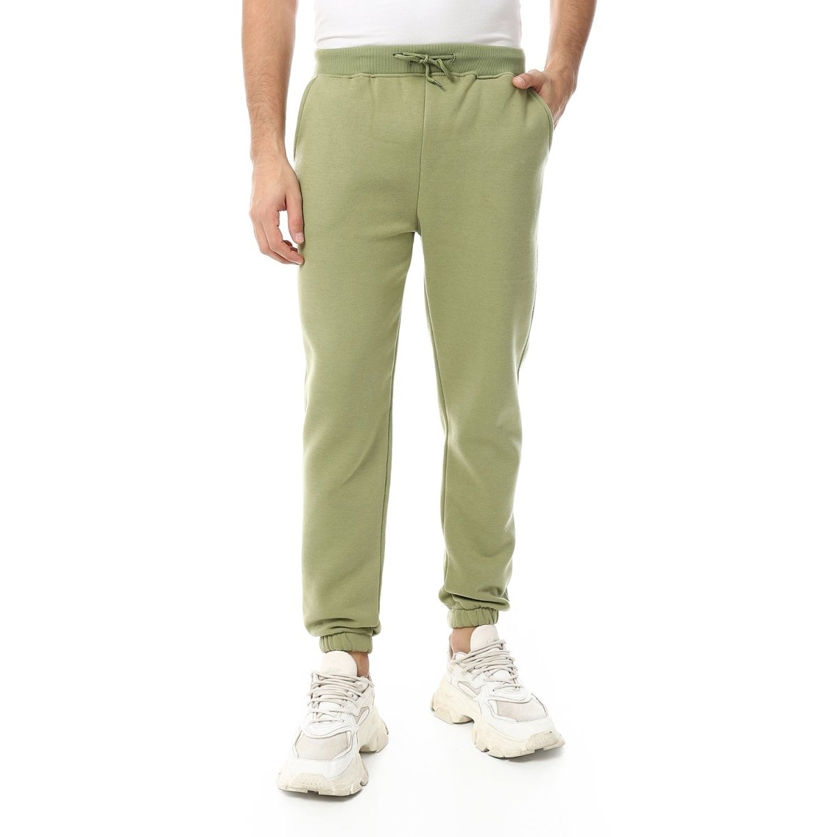 Pants Sport Comfortable Plain Waist Elastic