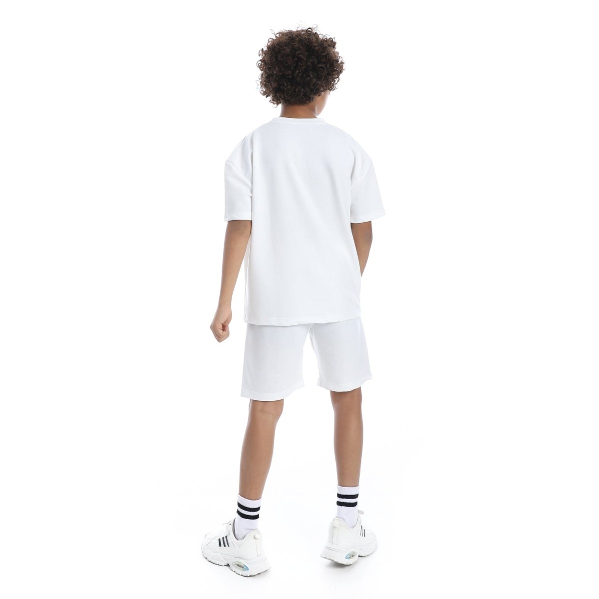 Set Pajamas Kids Summer Print Attractive From Front Unisex