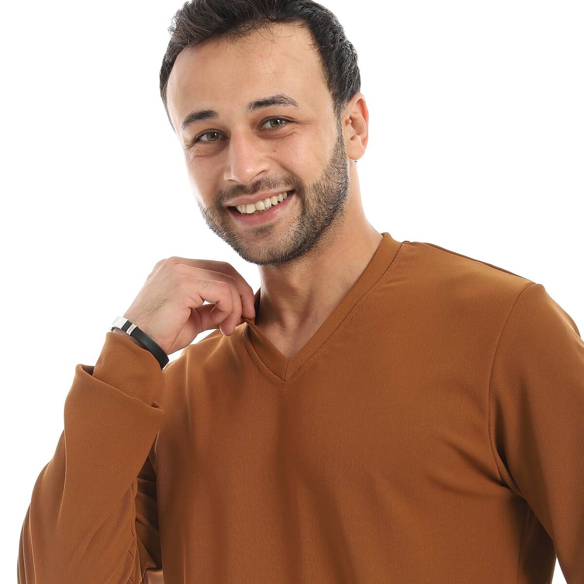 Blazer Men's Neckline V From Cotton Polyester Comfortable