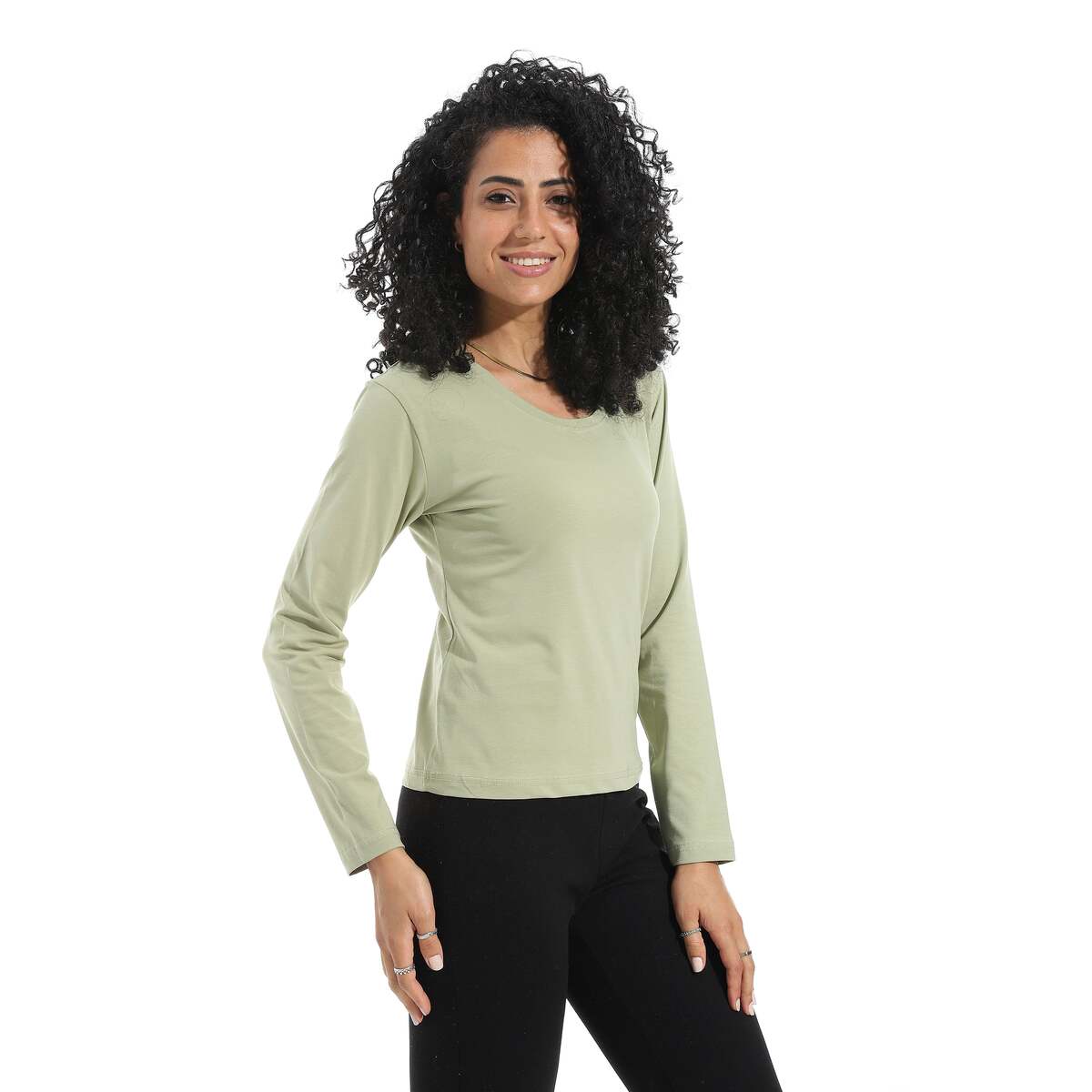Blouse Women's Lycra With Sleeves Long Neck Wide