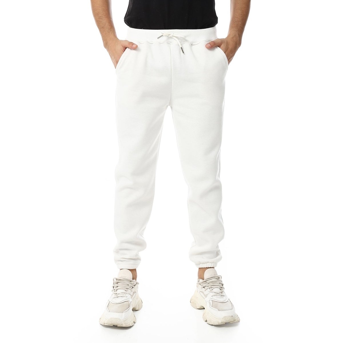 Pants Sport Comfortable Plain Waist Elastic