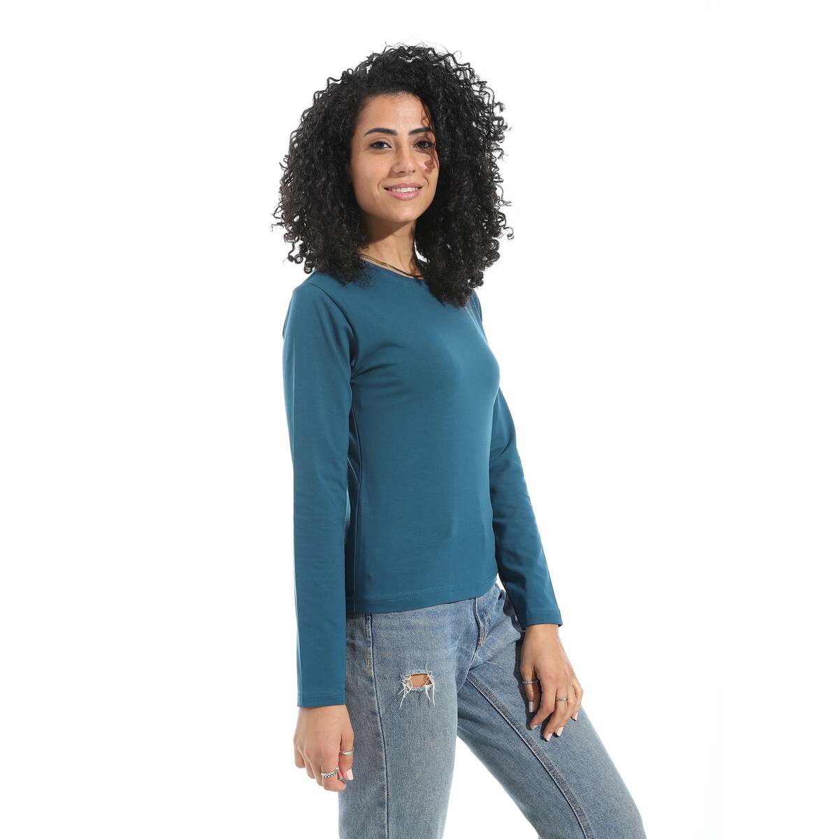 Blouse Women's With Sleeves From Lycra Neck Device Colors