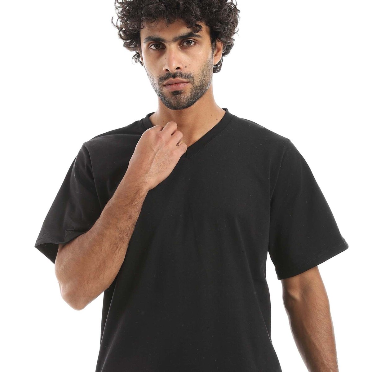 Pajamas Men's Neck V Shorts From Cotton 100